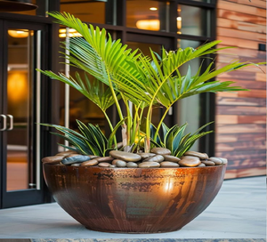 Macetas grandes para exteriores, texturas variadas, acento de jardín, macetas duraderas, disponibles a precios al por mayor. - Product Image 4