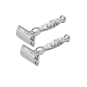 Achetez le double rasoir de sûreté de lame en métal de bord de bonne qualité disponible au prix usine en gros - Product Image 1