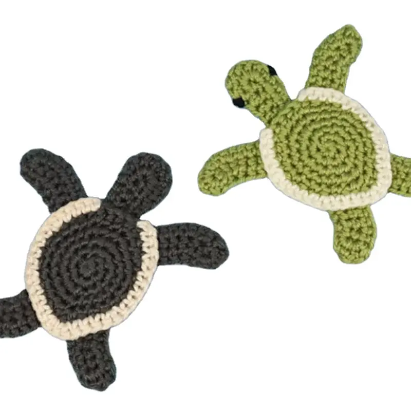 Hochwertige handgestrickte Meereschildkröte applikationsspielzeug häkeln handgefertigte Meereschildkröte gefüllte Tierspielzeug Amigurumi für Neugeborene Geschenke