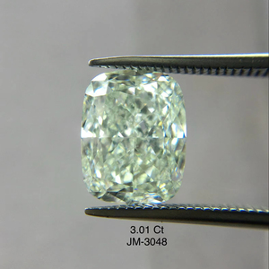 เบาะเพชรธรรมชาติ3.01กะรัตสีเขียวอ่อนมากเจียระไนเพชรที่ยอดเยี่ยม VS2ในการผลิตเครื่องประดับ - Product Image 1
