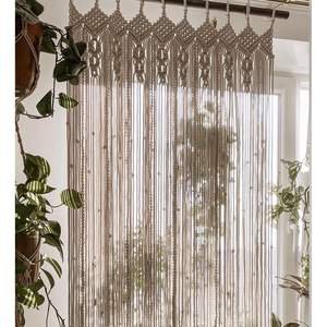 Elegante Cortina de Pared de Macramé, Diseño Bohemio Navideño, Decoración para el Hogar y Bodas, Tapiz de Cuerda para Colgar en la Pared Exterior - Product Image 2