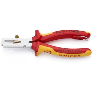 Knipex Universal Chrome Plated Insulation <b>Stripper</b> Multi-Component Grips Handles <b>Wire</b> Crimpers with Opening Spring - Product Image 1