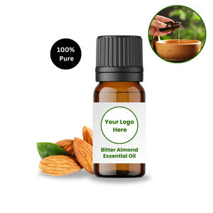 Huile essentielle pure d'amande amère avec des bienfaits anti-âge, anti-rides et blanchissants, hydratant pour la peau - Product Image 1