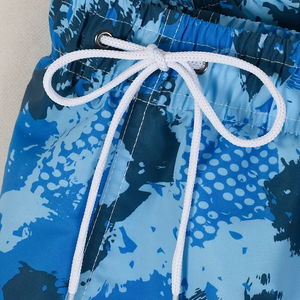 Pantalones Cortos Casuales de Algodón para Hombre, Cintura Media, Antiarrugas, con Cordón de Malla, Ecológicos, para Verano, Playa, Gimnasio, con Logo, Estampado Sólido, Vietnam - Product Image 4