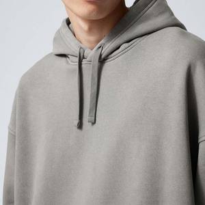 Heather <b>Grey</b> Pullover Hoodie for <b>Men</b> Fleece Customized Streetwear Winter Casual <b>Sweatshirts</b> Plain Oversized <b>Men's</b> Hoodies - Product Image 2