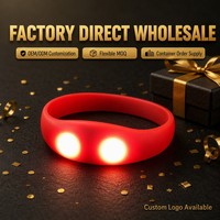 Bracelet LED Lumineux en Silicone – Idéal pour Fêtes, Cadeau Promotionnel, Rechargeable, Portable – Vente en Gros, OEM, ODM Direct