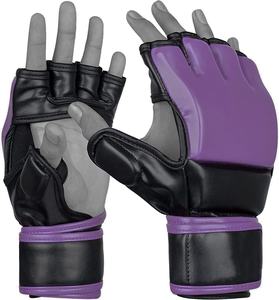 Guantes de MMA Premium de Palma Abierta de PU para Sparring, Entrenamiento, Kickboxing, Lucha en Jaula, con Absorción de Humedad y Cierre de Gancho y Bucle, OEM Privado - Product Image 6