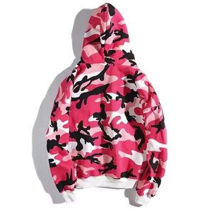 Sudadera con capucha de algodón para hombre, talla XL a 6XL, diseño con cremallera, estampado completo, teñido liso, extragrande, gruesa, personalizada, venta al por mayor para invierno - Product Image 3