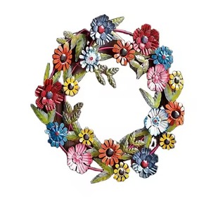 New Arrival Design Metal <b>Wreath</b> Hanger <b>Wreath</b> <b>for</b> <b>Front</b> <b>Door</b> Sign Hanging Floral Wooden Welcome <b>Wreaths</b> <b>for</b> <b>Front</b> <b>Door</b> - Product Image 2