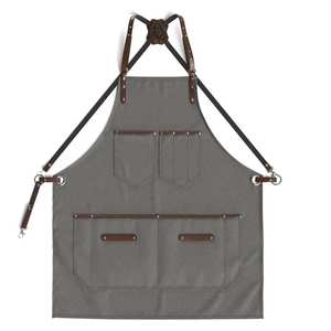 Delantal de soldadura Unisex de alta calidad de piel de vaca dividida para trabajos pesados Diseño de correa cruzada de cuero personalizado Etiqueta privada - Product Image 1