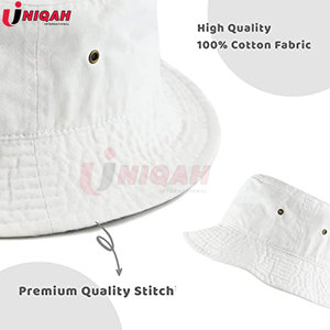 Unisexe 100% coton et denim UPF 50 Packable Summer Travel Beach Sun Hat Outdoor Bucket Hat for Summer Wear Formal Velour Style - Product Image 6
