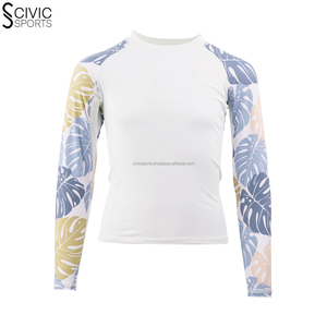 Hombres sublimación impresa Spandex gimnasio surf buceo compresión camisas buena venta al por mayor Rash Guard - Product Image 4