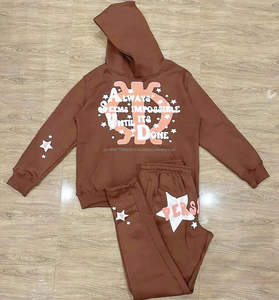 Ensemble haut court à manches courtes et pantalon de jogging long en coton pur pour femmes, design personnalisé, vente en gros, pour l'hiver - Product Image 5