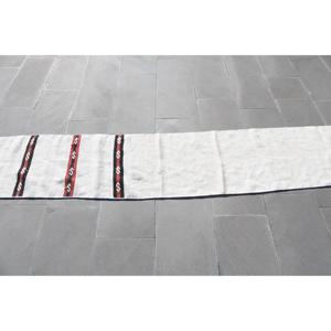 พรมขนาด 1.6x8.5 ฟุต, พรมตุรกีโบราณ, พรมลายดอกไม้สีขาว - Product Image 2