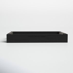 Plateau de service rond gris vintage avec poignée en bois rustique et finition texturée, parfait pour exposer des fruits et des pièces décoratives - Product Image 2