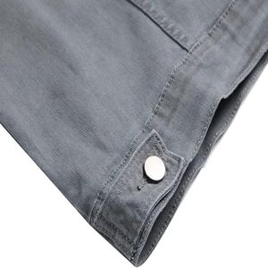 เสื้อแจ็กเก็ตผ้ายีนส์ผ้าฝ้าย100% ถักสำหรับผู้ชายเสื้อผ้าวินเทจ - Product Image 2