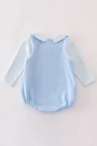 Ensemble confortable pour enfants avec design amusant d'Halloween, ensemble d'appliques à bulles bleues pour motif solide d'Halloween - Product Image 6