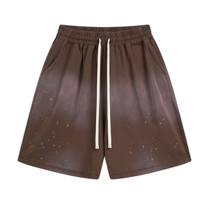 Shorts de sport décontractés pour hommes en toile unie de 7 pouces, personnalisables, de haute qualité, séchage rapide, respirants, avec cordon de serrage – Vente en gros - Product Image 5