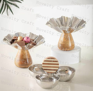 Incrustaciones de nácar pulidas hechas a mano en cazuelas y cuencos Colección de platos increíbles para KSA Kuwait UAE Qatar por NC - Product Image 3