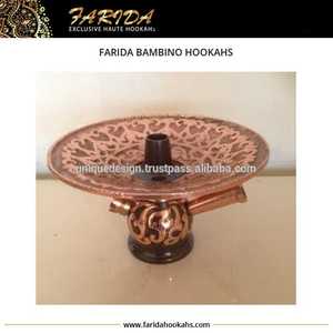 Bambino Farida Un Kilogramme De Luxe Mini Narguilé Ensemble En Laiton Massif Dessus De Table Shisha Plateau Miroir Verre Designer En Laiton Lourd De Luxe - Product Image 5