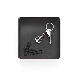 Plateau en cuir PU fait main de luxe, base en velours, haute qualité, design de poignée personnalisable pour les fruits secs, cadeau - Product Image 4