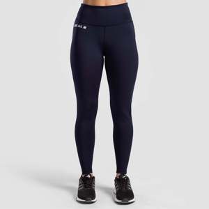 Leggings de yoga thermiques à motif tricoté, coupe ajustée, bleu marine, 3XL, en Spandex et Nylon, avec strass, style pakistanais, pour performance optimale - Product Image 1