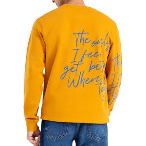 Personalizado Retro de alta calidad de gamuza Vintage de gran tamaño camisetas de manga larga para los hombres Nuevo OEM al por mayor de impresión digital para el invierno - Product Image 4