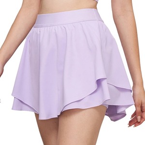Jupes-shorts athlétiques fluides 2 en 1, respirantes, légères, jupe de tennis pour femmes, sports d'été, taille haute, séchage rapide, évacuation de l'humidité - Product Image 5