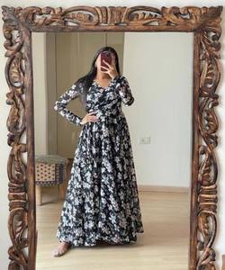 นักออกแบบ จอร์เจตต์ งานเย็บปักถักร้อย ลําดับ งานซาลวาร์ คามีซ ชุดปาร์ตี้ เสื้อผ้าชาติพันธุ์ ราคาส่ง - Product Image 1