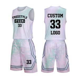 Ensemble de shorts de basket-ball Lakers personnalisés pour l'été, respirant, imprimé par sublimation, uniforme de basket-ball, vêtements de sport, vente en gros - Product Image 2