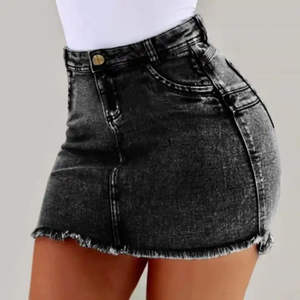 Custom Denim Shorts Classic Vintage High <b>Waist</b> Blue Wide Leg Female Casual Summer Ladies Shorts <b>Jeans</b> <b>for</b> <b>Women</b> - Product Image 5