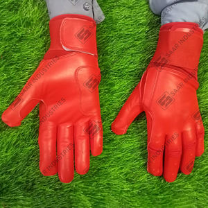 Guantes de bateo de béisbol y softbol personalizados de alta calidad, cómodos, ligeros, duraderos, transpirables, de poliéster/algodón, puño largo - Product Image 1