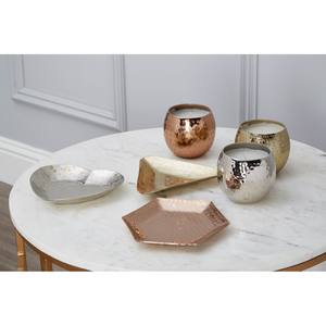 Pot de bougie en fer de conception martelée de forme ronde de couleur noire pour la maison pot de bougie de décoration de lumières de table de Noël - Product Image 3