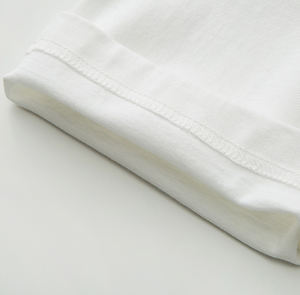 GOTS White T Shirt 300GSM Oversized Heavyweight T-shirt for Men Cotton 100% Cotton <b>Printer</b> Custom DTG Embroidery - Product Image 4