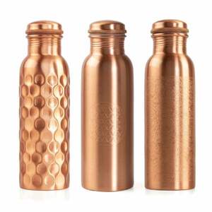 Botella de Cobre Personalizable con Acabado Elegante para el Hogar, Decoración de Estilo de Vida de Lujo que Agrega un Atractivo Visual y Valor para la Salud - Product Image 1