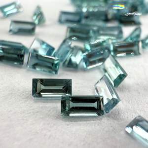 Tourmaline bleue naturelle 7 mm, taille baguette, pierre précieuse de haute qualité pour bijoux, avec MOQ de 20 carats - Product Image 1