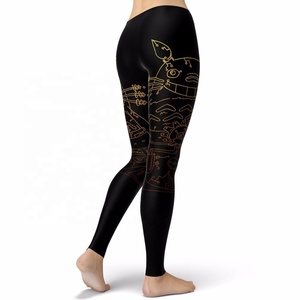 Latest Fashion Fitness Custom Design <b>Women</b> Sublimation <b>Leggings</b> Quick Dry Manufacturers <b>waterproof</b> <b>Women</b> Sublimation <b>Leggings</b> - Product Image 3
