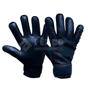 Gants de gardien de but réglables en cuir de qualité supérieure avec surface antidérapante et design respirant pour un confort tout au long de la journée - Product Image 1