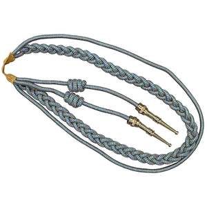 Aiguillette belge en fil d'or, avec étiquette dorée, fixation côté droit et corde torsadée tressée pour tenue de cérémonie - Product Image 4