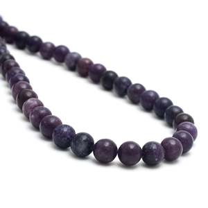 Chakralume - Hilo de Cuentas de Lepidolita Natural Púrpura, 15 Pulgadas, Sueltas, para Fabricación de Joyas, Venta al por Mayor - Product Image 2