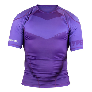 2026 Rashguard de compression à manches courtes pour MMA, avec logo personnalisé, pour l'entraînement aux arts martiaux, en Polyester/Nylon, Écologique - Product Image 5