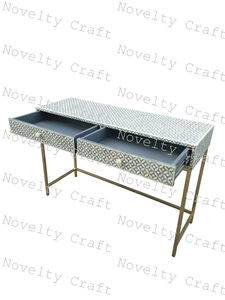 Gabinete de incrustaciones de hueso de almacenamiento multiusos ecológico hecho a mano con diseño Floral contemporáneo para uso doméstico en la sala de estar - Product Image 5