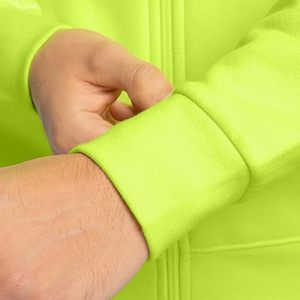 Sudadera de Seguridad Reflectante de Alta Calidad con Diseño de Cremallera, 300 Gramos, Equipo de Protección Personal para Clima Frío y Alta Visibilidad - Product Image 4