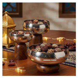 Hammered <b>Chocolate</b> Bowl Set of Three Decorative Sweet Bowl Round Shape Wholesale <b>Fancy</b> New <b>Chocolate</b> Bowl - Product Image 1