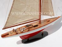 Gia Nhien Fabricant Approuvé Conception Personnalisée quantité minimale de commande Basse RANGER PEINT Maquette de Bateau à Voile en Bois