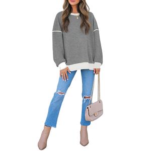 Élégant avec la mode OEM tricoté automne et hiver Streetwear écologique respirant Yoga Gym Workout Sweat Shirt - Product Image 1