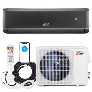 Aire acondicionado split de 24000 BTU, ideal para el hogar, oficina, salas de estar grandes, dormitorios, ahorro de energía, bajo nivel de ruido, con persianas ajustables y control remoto. - Product Image 2