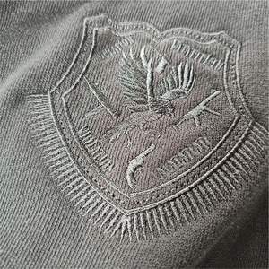 Manufacture Black Hoodies <b>Mens</b> 500gsm 100%Cotton Hood Three <b>Zips</b> Full <b>Zip</b> Distressed Hoodie for <b>Men</b> - Product Image 4