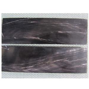 Assiettes personnalisables en écaille de corne de buffle naturelle disponibles en agate brune blanche noire style animal imperméable - Product Image 3