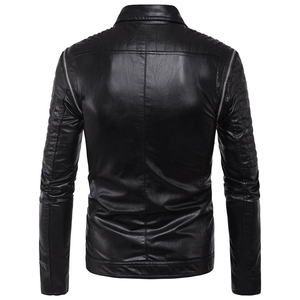 Chaquetas de cuero de la mejor calidad para hombres, chaqueta con cremallera, cuello levantado en todos los colores y tamaños, transpirable, venta al por mayor, antibacteriano - Product Image 2